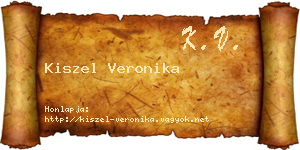 Kiszel Veronika névjegykártya